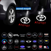 2 LED Car Door Customizable Logo Welcome Light HD Projector Lamp Accessories  Special Welcome Light Door Projection Laser Atm...