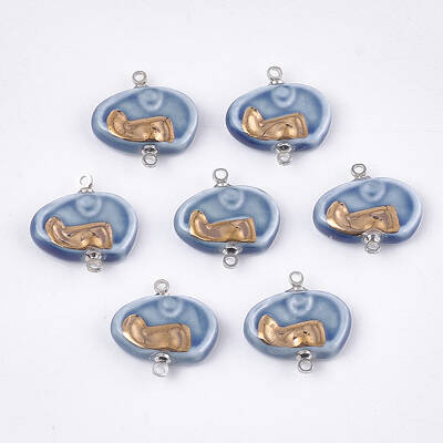 Handmade Porcelain Links connectors