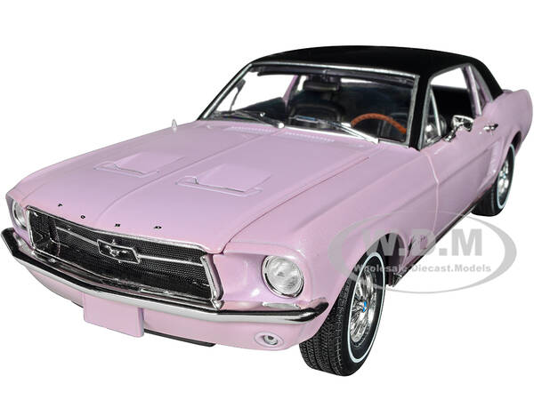 1967 Ford Mustang Coupe Evening Orchid Pink Metallic with Black Top \