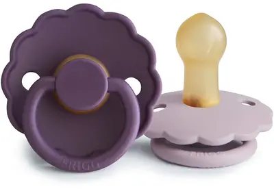 FRIGG Daisy Size 1:0-6 months pacifier Violet Dream/Soft Lilac 2 pieces
