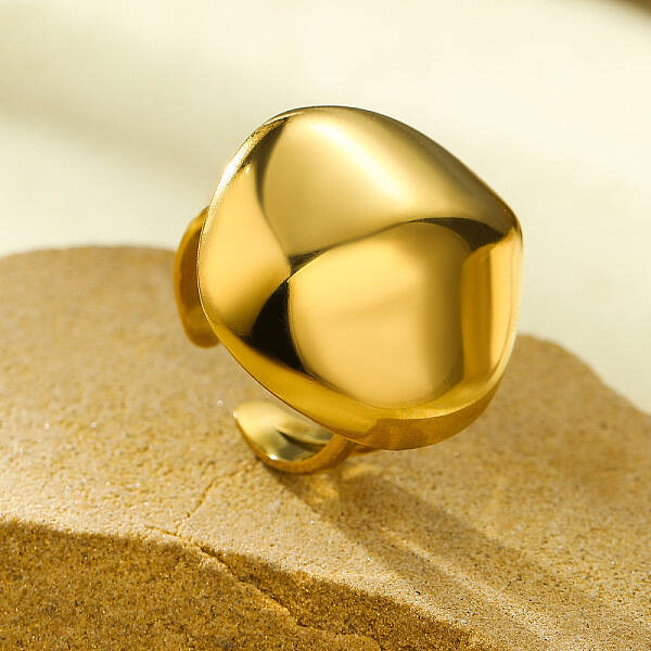 304 Stainless Steel Open Cuff Rings for Women