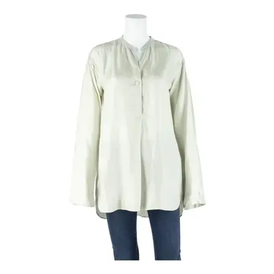 ARCHIVIO Womens Top Beige V-Neck Long Sleeve L