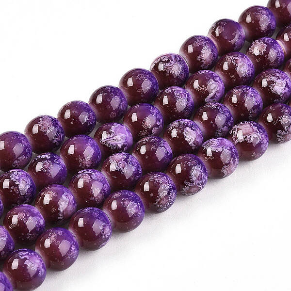 Baking Painted Glass Beads Strands