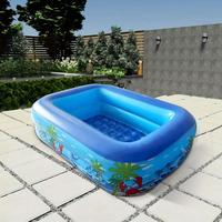 Inflatable Swimming Pool, 47.24inch Second Ring Bubble Bottom Household Thickening Swimming Pool, Foldable Bathing Swimming P...