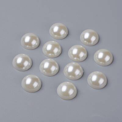 DIY Scrapbooking Imitated Pearl Acrylic Dome Cabochons