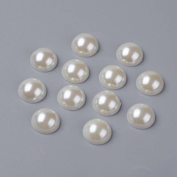 DIY Scrapbooking Imitated Pearl Acrylic Dome Cabochons