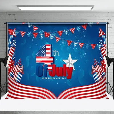 Bokeh Usa Flag 4th Of July Independence Day Backdrop - Aperturee