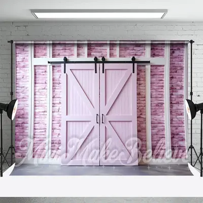 Pink Wooden Retro Wall Backdrop For Photography - Aperturee