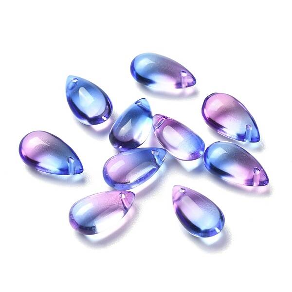 Transparent Glass Charms