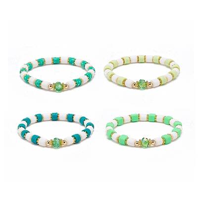 Handmade Polymer Clay Stretch Bracelet Sets