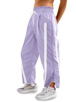FISOEW Women's Baggy Wide Leg Pants Casual Drawstring Elastic Waisted Contrast Color Workout Y2K Track Pants Crop Top Comfort...