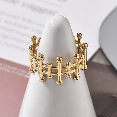 304 Stainless Steel Open Cuff Ring for Women