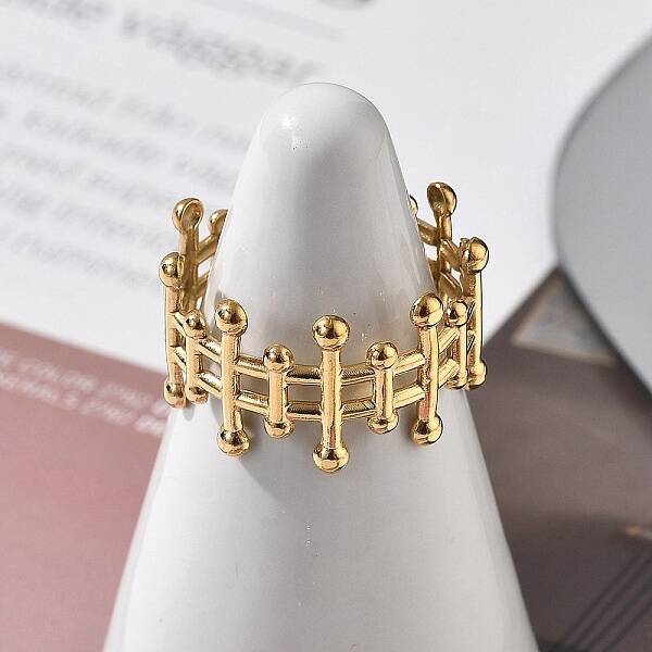 304 Stainless Steel Open Cuff Ring for Women