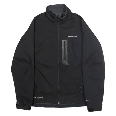COLUMBIA Titanium Mens Shell Jacket Black L