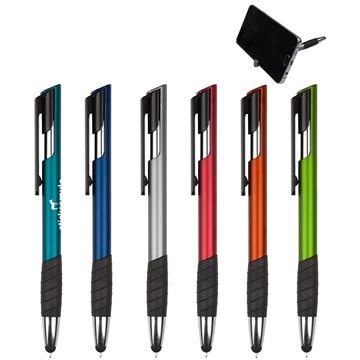 500 Custom Super Glide Stylus Pen - Phone Stand & Rubber Grip