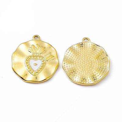 PVD Vacuum Plating 201 Stainless Steel Enamel Pendants