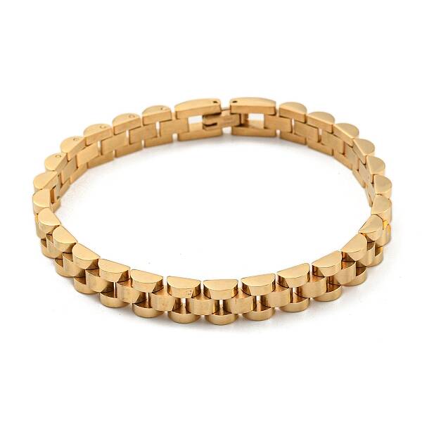 Ion Plating(IP) 304 Stainless Steel Thick Link Chain Bracelet