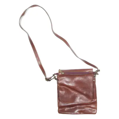 Womens Crossbody Bag Brown Leather 90s