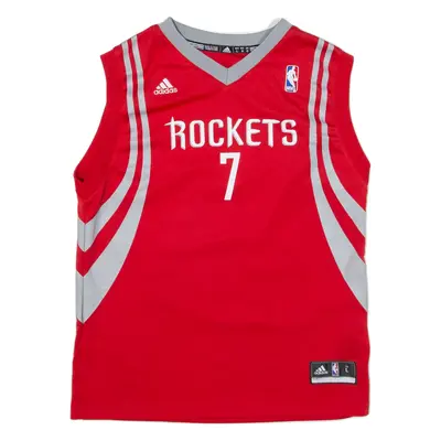 ADIDAS NBA Houston Rockets Lin Boys Jersey Red Sleeveless USA V-Neck L
