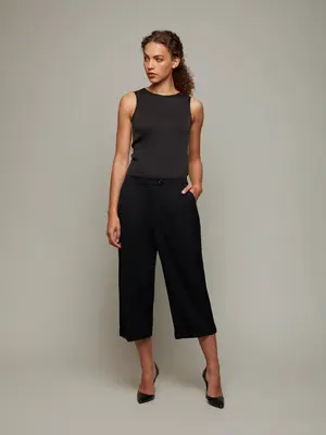 METOPE | Tailored Turn-up Culotte | Size: M | Colour: Black