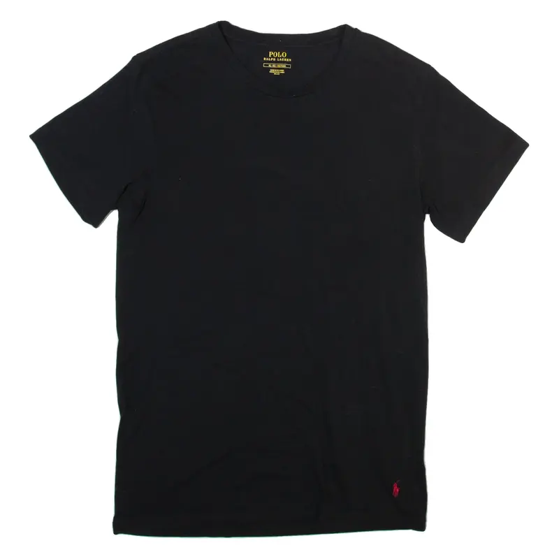 POLO RALPH LAUREN Mens T-Shirt Black Crew Neck XL