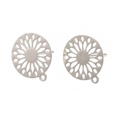 Brass Stud Earring Findings