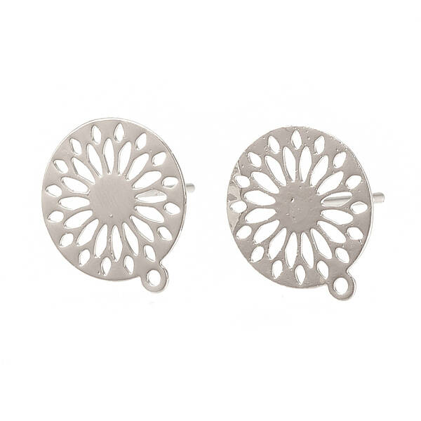 Brass Stud Earring Findings