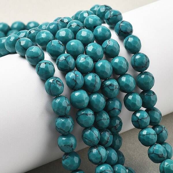 Synthetic Turquoise Beads Strands