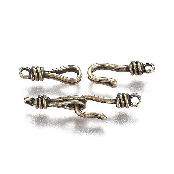 Brass Hook and Eye Clasps