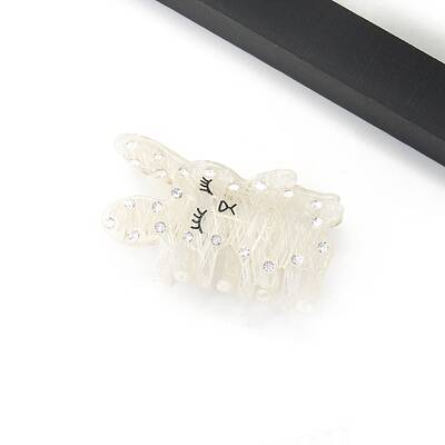 Rabbit Cellulose Acetate Claw Hair Clips