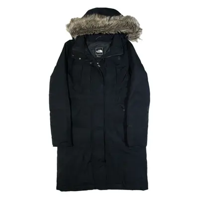 THE NORTH FACE Down Insulated Womens Parka Coat Black Hooded M