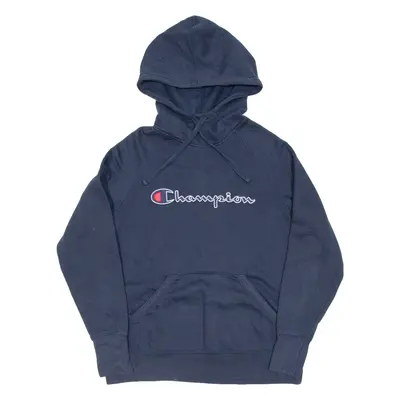CHAMPION Mens Blue Hoodie M