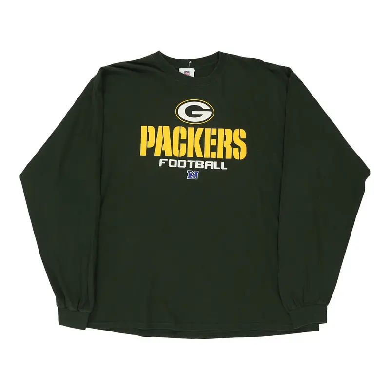 Green Bay Packers Nfl Team Apparel NFL Long Sleeve T-Shirt - 2XL Green Cotton