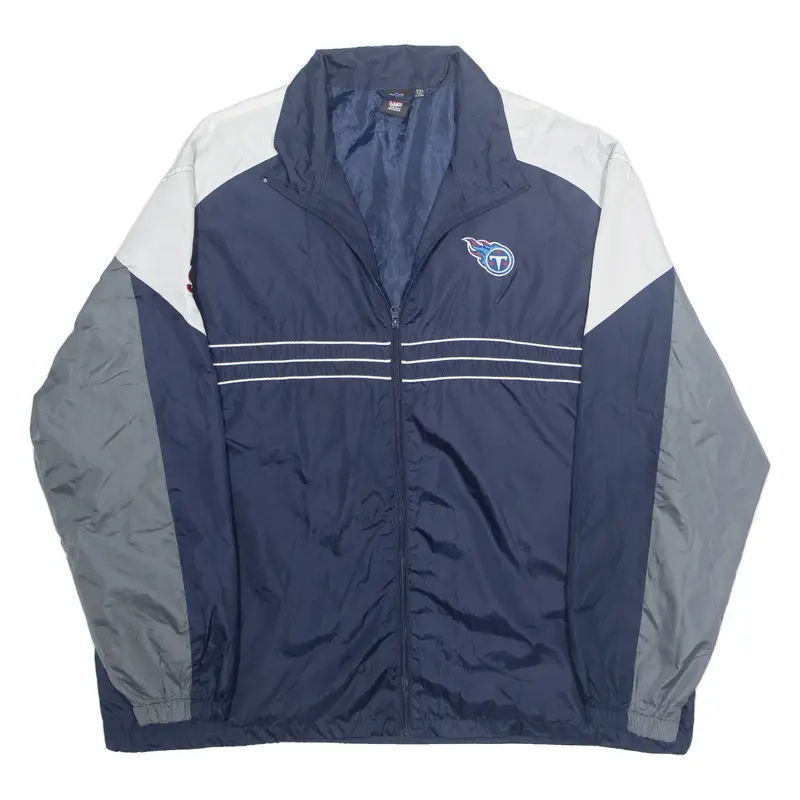 NFL Mens Track Jacket Blue Nylon USA 2XL