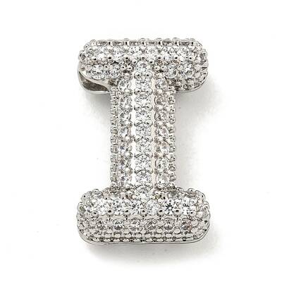 Platinum Plated Brass Micro Pave Cubic Zirconia Pendants