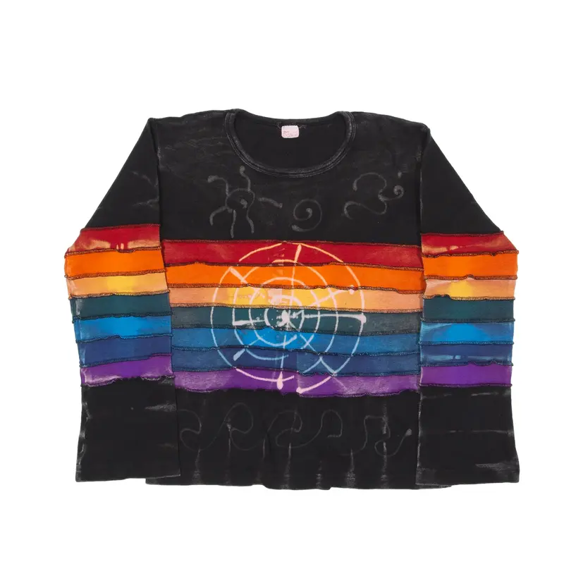 Rainbow Sweatshirt Black Womens S