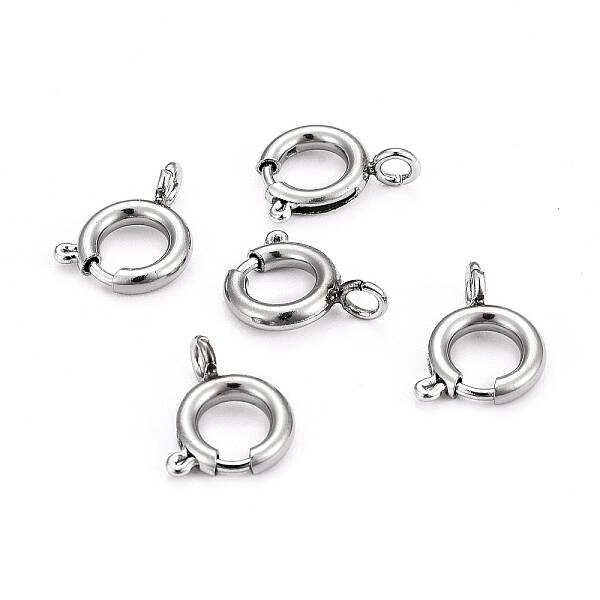 Non-Tarnish 304 Stainless Steel Spring Ring Clasps