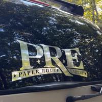 Paper Route Empire Vinyl Car Decal- P.R.E