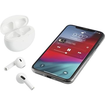 25 Promotional Bawl 2.0 True Wireless Auto Pair Earbuds and Case - ...