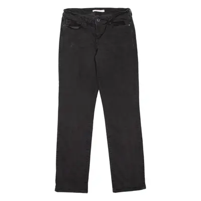 LEVI'S 714 Womens Jeans Black Regular Straight W29 L32