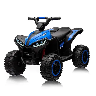 Garvee Ride - P Series: 12V Kids Quad ATV 4 Wheeler with Music, LED Lights for Boys & Girls - Blue