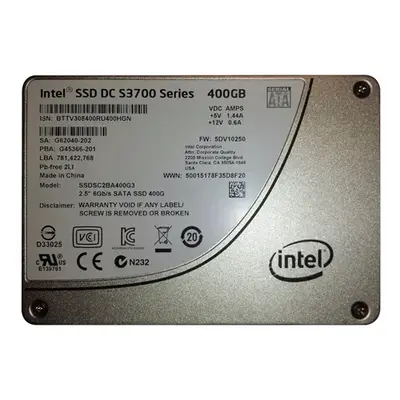 Intel SSDSC2BA400G3 | DC S3700 400GB Multi-Level Cell SATA 6Gb/s 2.5-Inch Solid State Drive