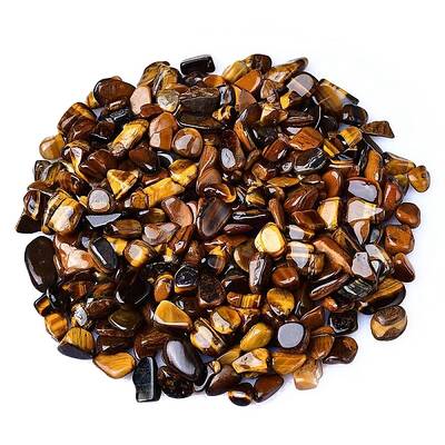 Natural Tiger Eye Tumbled Chips