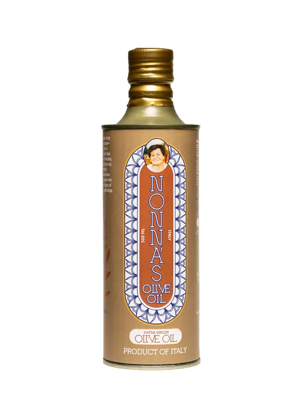 Nonna's Olive Oil: 500ml Bottle of Single Varietal Biancolilla Olive Oil from Sicily