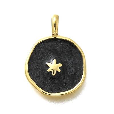 Brass with Enamel Pendants