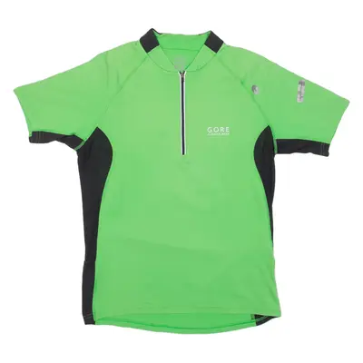 GORE RUNNING WEAR Cycling Mens Jersey Green 1/4 Zip L