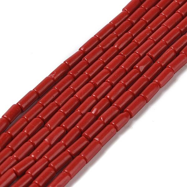 Dyed Synthetic Coral Beads Strands