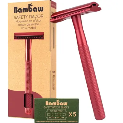 Bambaw Red Safety Razor