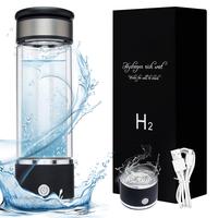 Hydrogen Water Bottle, 1 Count Hydrogen Water Generator, Water Glass Cup Rich in Hydrogen, Drinkware Mug for Home School Outd...