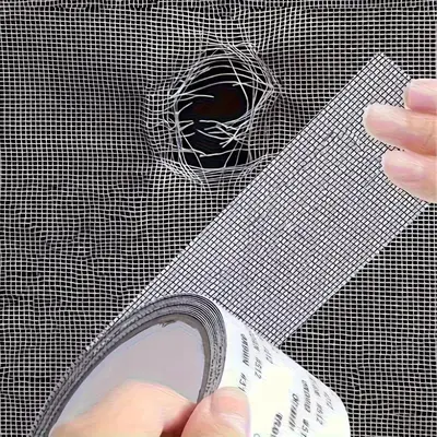 Window Screen Repair Tape, Adhesive Window Screen Repair Tape, Durable Fiberglass Mesh Tape for Fixing Door Window Screen